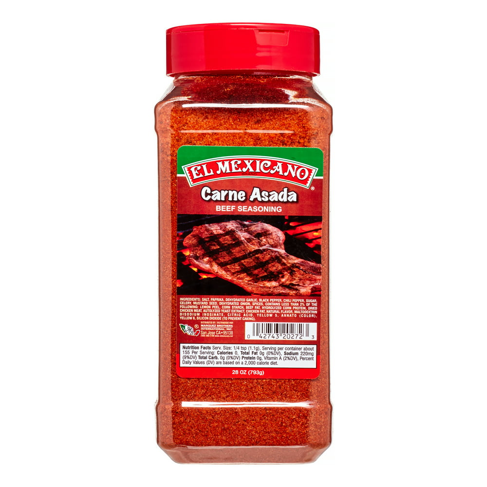 El Mexicano, Carne Asada Seasoning, 28 oz