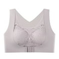 thumbnail image 3 of Abomasnow Womens Posture Wirefree Bras Full-Coverage Corrector Adjustment Bra Shaping Lightly Lined Bras Seamless Back Double Support Lace Bra, 3 of 3