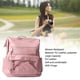 thumbnail image 5 of Mochila de gran capacidad para mujer, bolso escolar de ocio de cuero PU, mochila para estudiantes con correa ajustable, 5 of 8