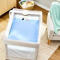 thumbnail image 2 of Parent's Choice Cotton Fitted Playard Sheets for Baby Boys, White and Blue, 2-Pack, 2 of 5