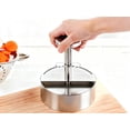 thumbnail image 3 of Patty Maker with Non-Stick Mold & Spring Button, Easy Use for Beef, BBQ, Cooking and Homemade Hamburger, Dishwasher Safe（Small size）, 3 of 4