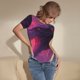 thumbnail image 3 of Fotbe Mystical Dragon Under Moon Body de Mujer con Cuello Redondo y Mangas Cortas, Sin Mangas Ajustado, Suave, Cómodo y Básico-Small, 3 of 7