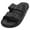 Black/Black, variant on Ventana Men's Two Strap Buckle Sandals Adjustable Waterproof Slides