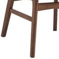 thumbnail image 4 of Benjara Evis 23" Side Dining Chair Set of 2- Walnut Brown- Soft Green Fabric, 4 of 6