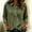 Army Green, variant on Linen Shirts for Women Summer Asymmetrical Button Down 3/4 Sleeve Collared Blouses Casual Tunic Loose Vintage Work Office Fall Fashion Tees