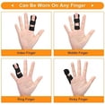 thumbnail image 4 of EcoNesxp 6pcs Finger Splint Finger Support Bracket Finger Stabilizer Finger Splint for Broken Finger Correction Arthritis Pain Relief, 4 of 5