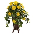 thumbnail image 2 of Nearly Natural 8181 Hibiscus Artificial Plant in Stand Planter, 2 of 3