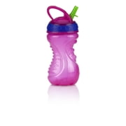 Nuby 1 Pk No Spill Flip-It Straw Sippy Cup, Colors May Vary