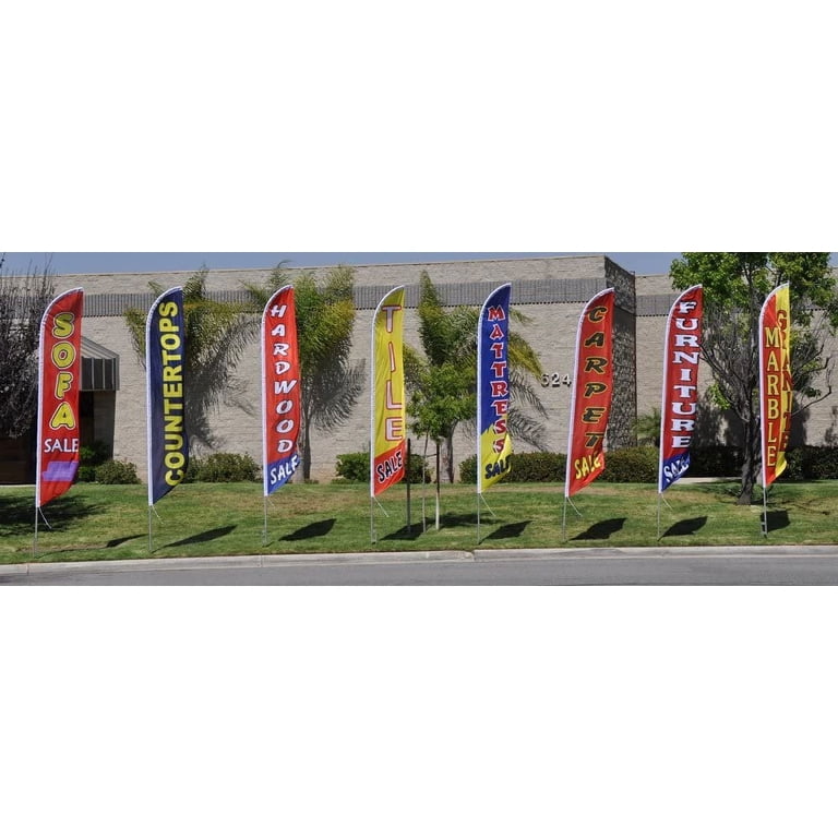 Hot Pink 12ft Feather Banner / Swooper Flag – NUR FAHNE (ohne Mast)