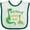 White and Green, variant on Inktastic My Nanny Loves Me Grandson Dinosaur Boys Baby Bib