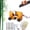 Yellow+5, variant on Chainsaw Sharpener, Portable Hand-Crank Chain Saw Sharpener Tool with Grinding Burrs, Manual Chainsaw Blade Sharpener for Woodworkers & Gardeners, Fits Most Chains