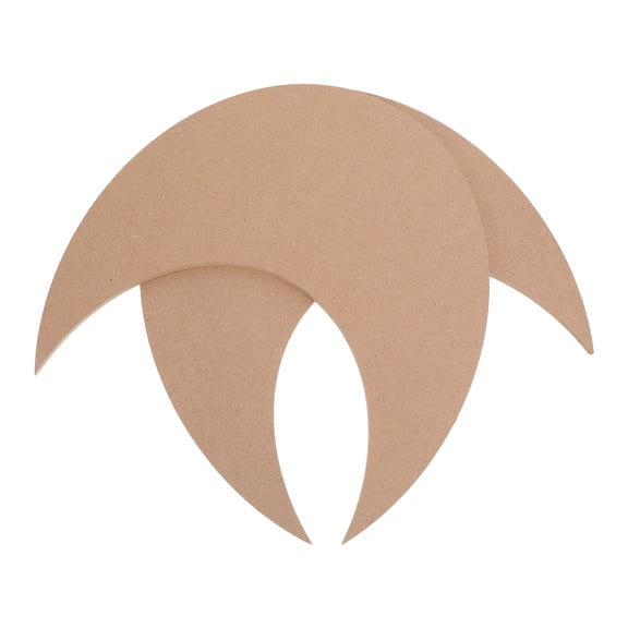 REOFLYUP 2-Pack Wooden Khaki Mosaic Bases for Crafting, Home Decor, Art Supplies, and Projects