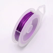 Round Copper Craft Wire Purple 24 Gauge 0.5mm 30m/roll