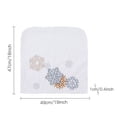 thumbnail image 2 of Cateissary Funda para silla de Navidad, funda para taburete Universal de felpa blanca, decoraciones para habitación, fundas de dibujos animados, Kits de decoración para fiestas copo de nieve, 2 of 6