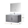 thumbnail image 5 of 36 in. Wide Dark Grey Wood Vanity | Faucet and Mirror Included for Easy Installation | Benefit from Scratch - Resistant Surface, 5 of 6