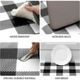 thumbnail image 6 of Kitchen Mat Cushioned 1/2 Inch Thick Anti Fatigue Kitchen Rug Black and White Kitchen Floor Mat Non-Skid & Waterproof Kitchen Rug Comfort Standing Desk Mat for Home Office Sink 17.3"x39", 6 of 7