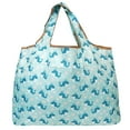 thumbnail image 2 of Wrapables Eco-Friendly Large Nylon Reusable Shopping Bag, Blue Whales, 2 of 9