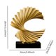 thumbnail image 4 of Escultura abstracta nórdica creativa de metal con forma de hoja , adorno para mesa, fiesta, dormitorio, sala de estar, decoración del hogar,, 4 of 8