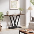 thumbnail image 3 of TRIBEWOOD Table Console de Ferme, Table de Couloir de 43 Pouces pour Entrée, Table Étroite pour Salon, Tables d'Entrée avec Cadre en Métal Stable, Brun Rustique, 3 of 8