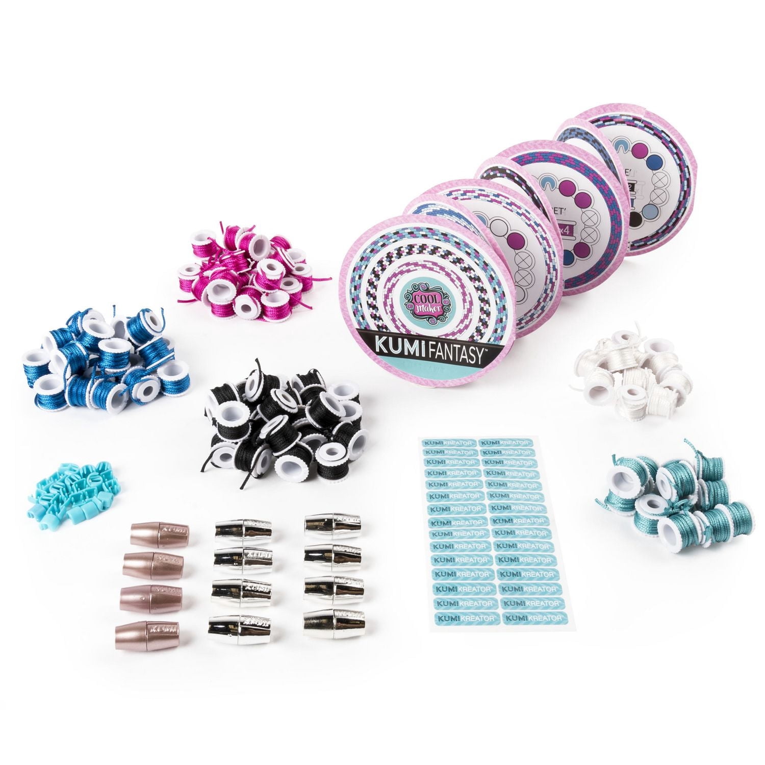 Cool Maker – Coffret de mode KumiFantasy, fabrique jusqu'à 12 bracelets avec la machine Cool Maker KumiKreator, à partir de 8 ans