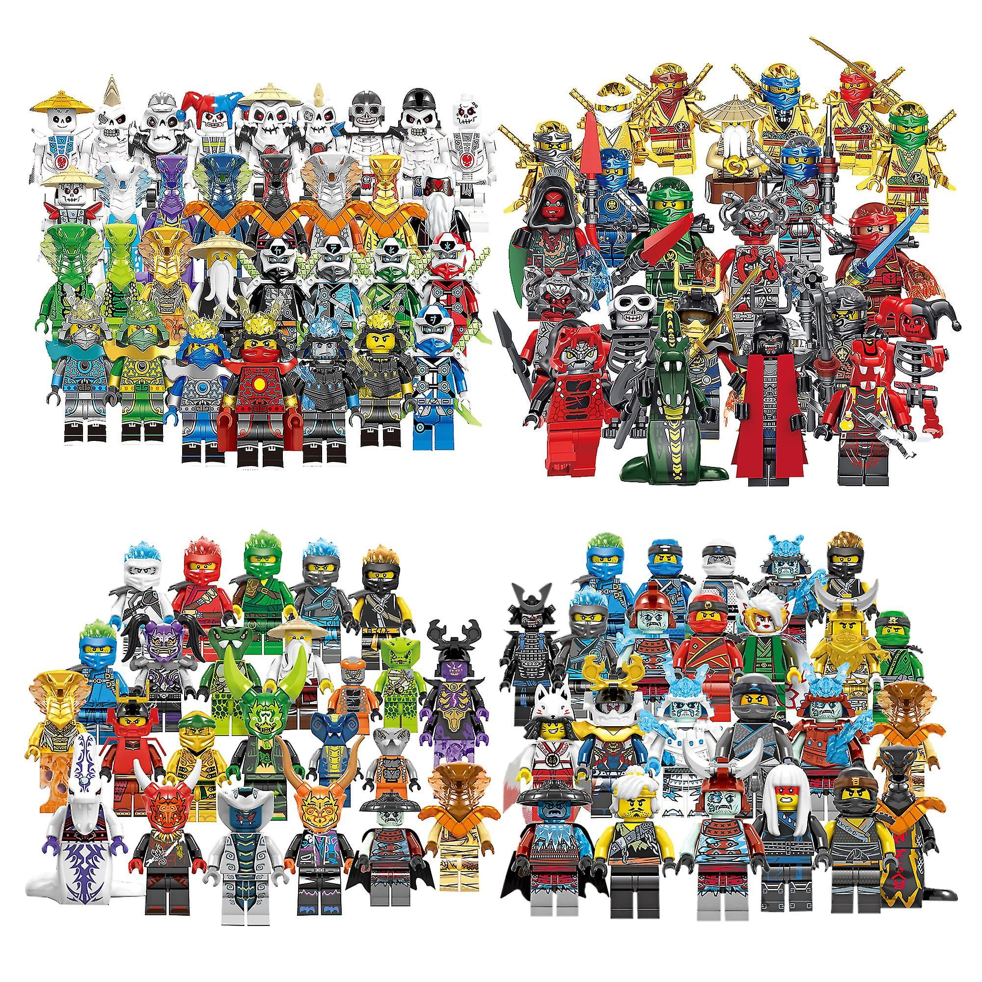 4 Set Of Ninjago Mini Figures Kai Jay Sensei Wu Master Building Blocks Toys suning Walmart