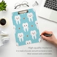 thumbnail image 4 of Coolnut Cute Cartoon Teeth Clipboard 9 x 12.5 Inches | Decorative Clipboard for School, Office, Nurse, Art, Business | Clipboard with Low Profile Gold Clip Gifts, 4 of 7