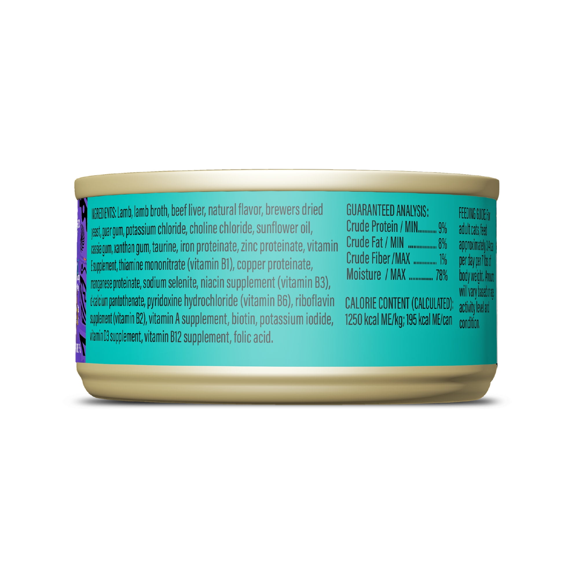 Tiki Cat After Dark Soft Pate Wet Cat Food, Lamb & Beef Liver Recipe, 5.5 oz. Can