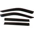 thumbnail image 3 of Smoke Tinted Tape-On Side Window Vent Visor Deflectors Rain Guards Compatible with Jeep Compass 2017 2018 2019 2020 2021, 3 of 7