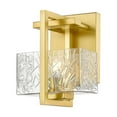 thumbnail image 4 of 312-1W-BK-CL Innovations Lighting Striate - 1 Light Bath Vanity In Art Deco Style-8 Inches Tall and 5.25 Inches Wide-Matte Black Finish-Halogen, 4 of 5