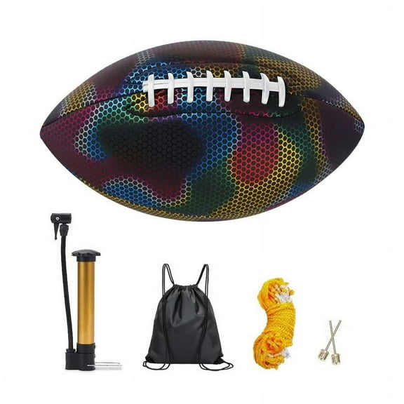 EIMELI Glow in The Dark Football Light Up Footballs for Teens and Adults Junior
