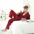 thumbnail image 6 of URMAGIC Men's Silk Satin Pajama Pants Comfy Soft Lounge Bottom Sleepwear, 6 of 7