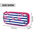 thumbnail image 4 of Vsdgher Flamingo Print Large Capacity Pencil Case Pouch with Zipper, Portable Aesthetic Big Capacity Pencil Cases Pen Office Travel Stationery Bag, 4 of 8