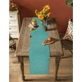 thumbnail image 4 of Table Runners 36 Inches Long Dress Scarves, Vintage Teal Green Farmhouse Kitchen/Dining Table Runner, Short Coffee Tablerunners, Farmhouse Retro Solid Color Linen Texture 13x36 Inch, 4 of 7