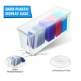 thumbnail image 3 of HXRH Transparent Trading Card Storage Box,11.5x3.6x2.8In Portable Photo Storage Box for Room,Plastic Clear Card Container for Desks,Drawers, 3 of 6
