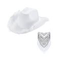thumbnail image 2 of Sombrero Vaquero de Plumas para Caballeros, Estilo Festivo y Sofisticado, 2 of 9