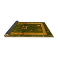 thumbnail image 2 of Ahgly Company Indoor Square Abstract Yellow Contemporary Area Rugs, 7' Square, 2 of 4