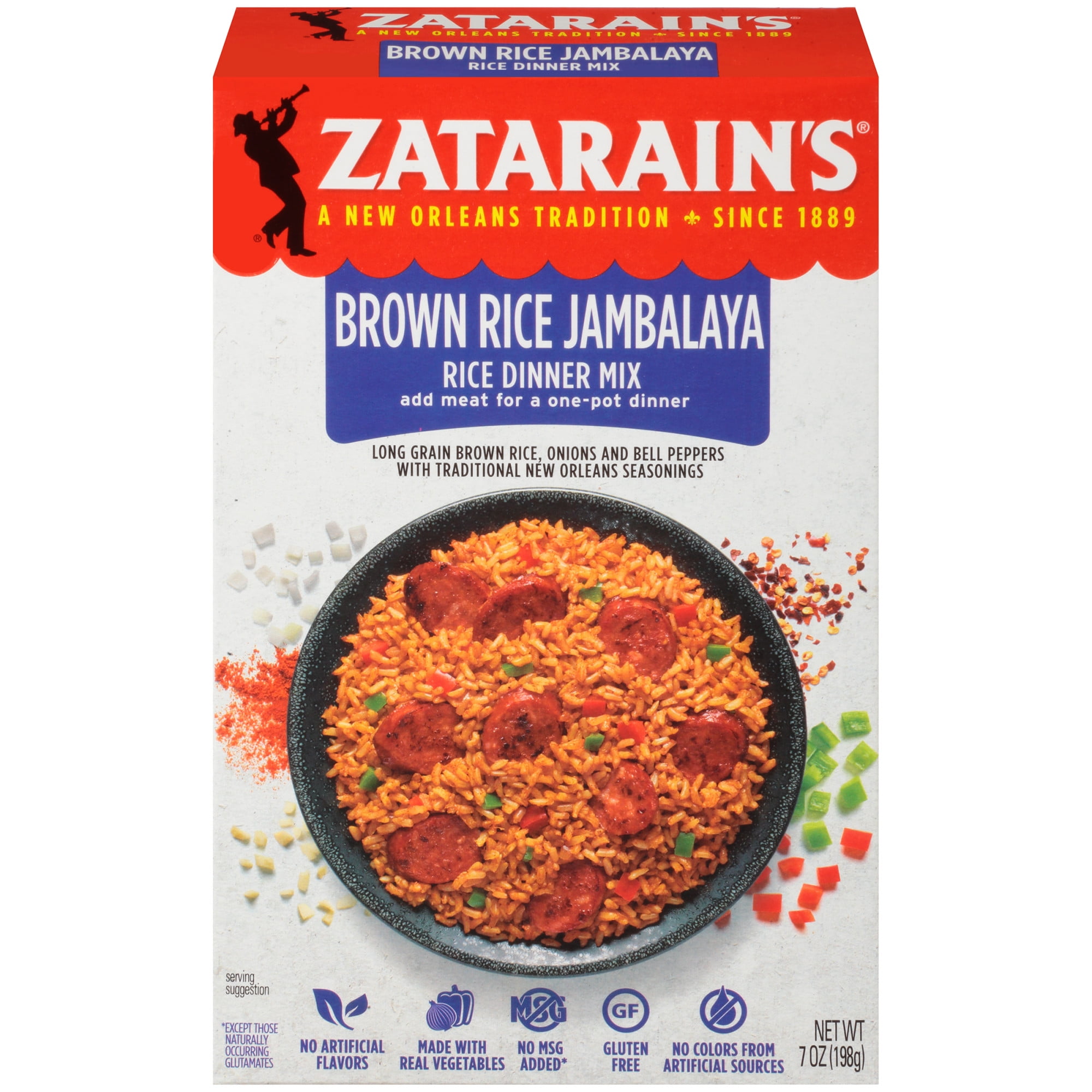 Zatarain's New Orleans Style Jambalaya Dinner Mix 8oz Box Garden Grocer