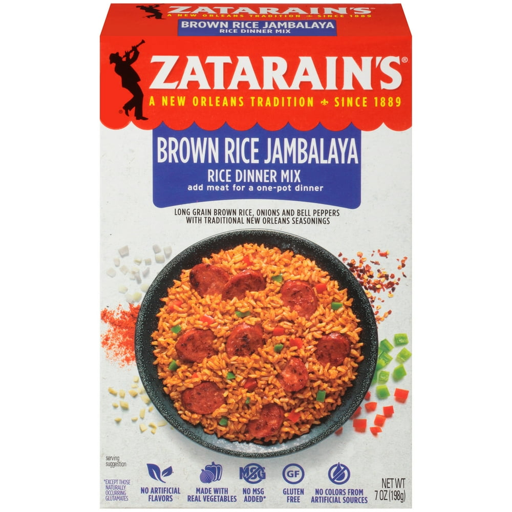Zatarain's Brown Rice Jambalaya Rice Dinner Mix, 7 oz