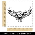 thumbnail image 2 of Majestic Barn Owl Flying Self-Inking Rubber Stamp Ink Stamper - Red Ink - Large 1-1/2 Inch, 2 of 7