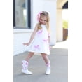 thumbnail image 3 of Girls embroidered bow western cowboy boots Red 13 toddler, 3 of 14