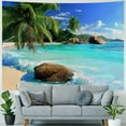 thumbnail image 4 of PRATYUS Tapestry Ocean Beach Tapestry Wall Hanging Tropic Paradise Beach Wall Tapestry Coconut Tree Tapestry Hippie Bohemian Tapestry Palm Tree Tapestry for Home Decor Painting, 4 of 6