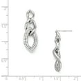 thumbnail image 2 of 925 Sterling Silver 132 Stone Cubic Zirconia Cz Dangle Earrings Drop, 2 of 6