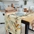 thumbnail image 3 of Abstract Watercolor Geometric Table Runner, Triangles with Aztec Ornament Table Runners for Dining Room, Kitchen, Living Room, Holiday and Party Table Decor 13 x 72inch, 3 of 4