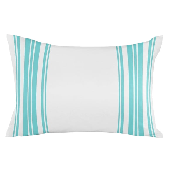 Teal Green Striped Throw Pillow Cover 12 x 20 Inch Decorative Pillow Cover Farmhouse Simple Line Vertical Stripes Lumbar Pillowcase Seasonal Rectangle Cushion Case for Couch Sofa Bed Living Room