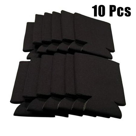 

10pcs Foldable Insulated Beer Can Cooler Sleeve Covers Reusable Drink Covers
