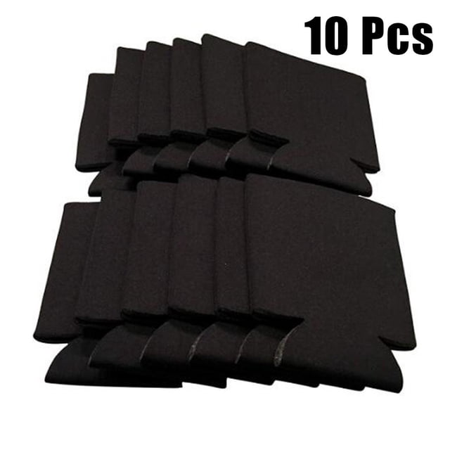 10 Pcs Housses Pliables Isolées pour Manchons de Refroidisseur de Canettes de Bière, Housses Réutilisables pour Boissons