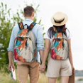 thumbnail image 4 of Fotbe Colorful Dachshund Art Mochila de Lona con Estampado, Mochila Duradera, Mochila Versátil de Alta Calidad, Mochila Compacta Vintage-Medium, 4 of 5