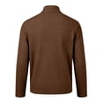 thumbnail image 6 of Mens Waffle Knit Polo Shirts Quarter Zip Up Long Sleeve Pullover Lightweight Fashion Casual Slim Fit Collar Golf Shirt, 6 of 8