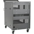thumbnail image 3 of Tripp Lite 32-port Usb Charging Cart Storage Station Android Tablet Ipad - Push/pull Handle - 4 Casters - 4" Caster Size - Steel - 34.8" Width X 21.6" Depth X 36.1" Height - Black - For 32 (csc32usb), 3 of 7