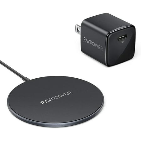 RAV power USB-C Magnetic Wireless Charger for MagSafe Charger Charger （Black）